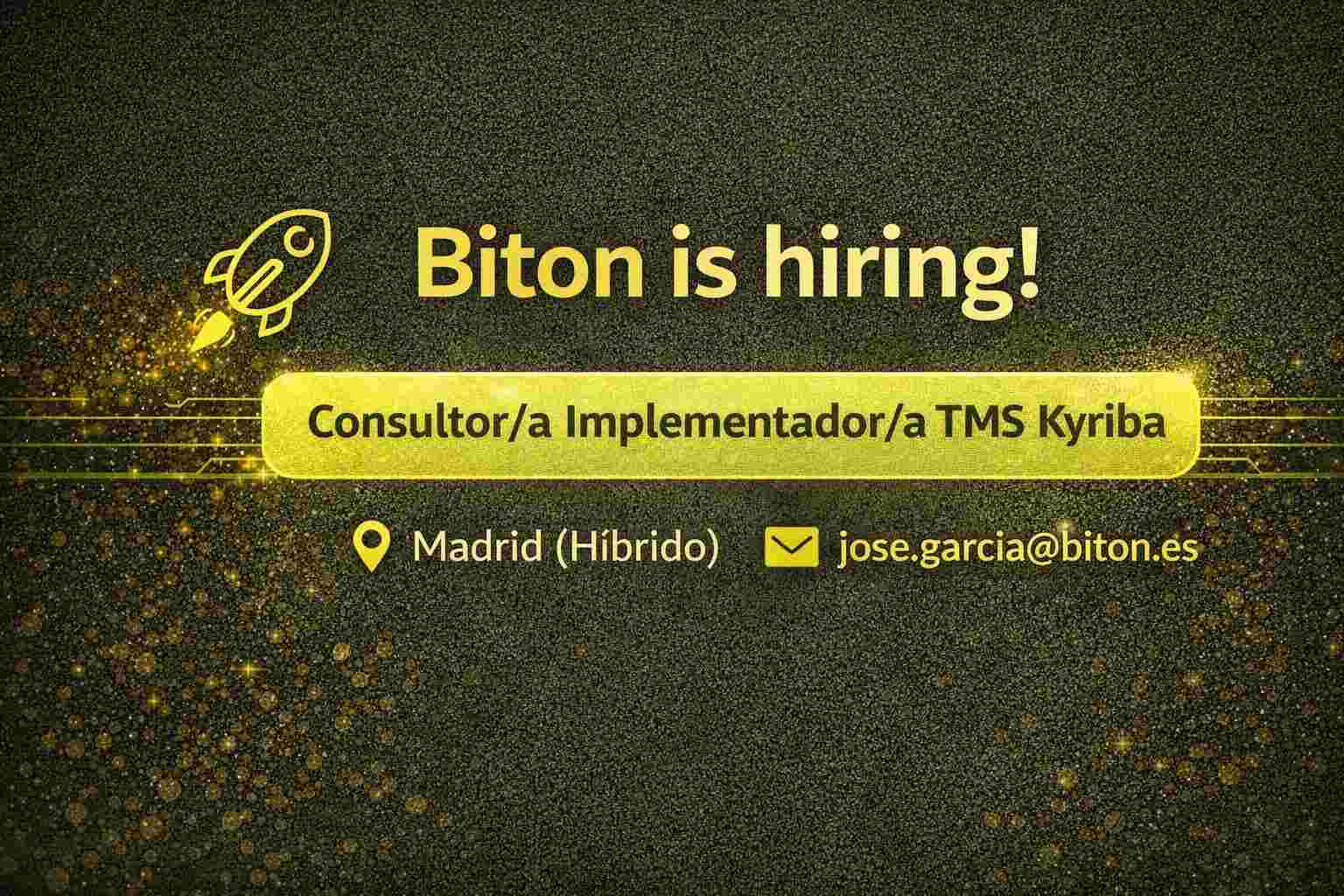 Biton busca Consultor/a Implementador/a TMS Kyriba